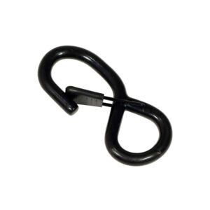 1" PVC Coated S-Hook with Keeper