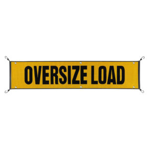 Banner Reflective with Grommet & Hook Oversize 18" x 84"